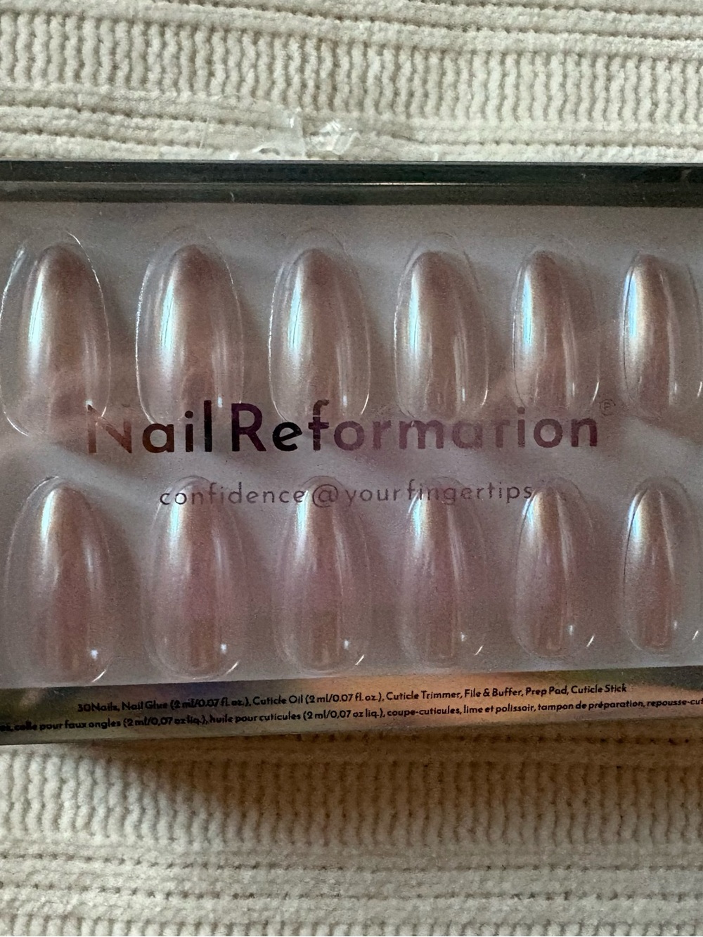 Nail Reformation Soft Pink Ombre Press-On Nail Set - Almond Shape